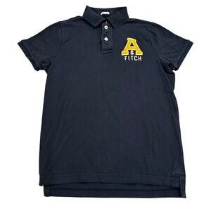 Vintage Abercrombie And Fitch Muscle Shirt Mens 2XL Embroidered A Collared